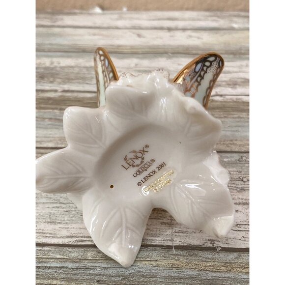 Lenox Gold Club Butterfly 2001 & Morning Dew Rhinestone Butterfly Figurines Lot - Picture 12 of 12